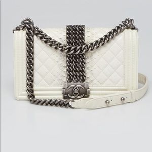 Chanel Limited Edition Python Le Boy Old Medium